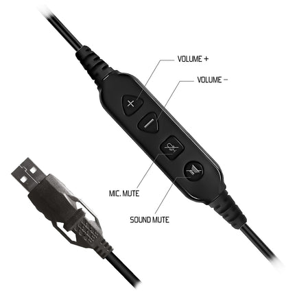 Casque gamer SPIRIT OF GAMER ELITE H10 USB 7.1 PC