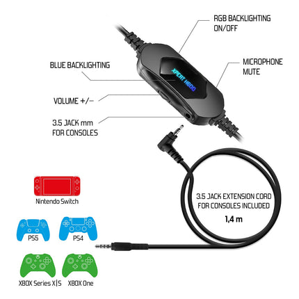 Casque gamer SPIRIT OF GAMER XPERT H600 USB 7.1 PC