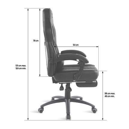 Chaise gaming SPIRIT OF GAMER MUSTANG SERIES - BLACK