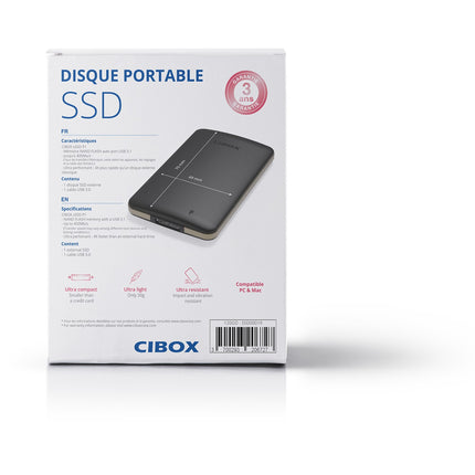 Disque SSD externe CIBOX SSD Externe 120GB