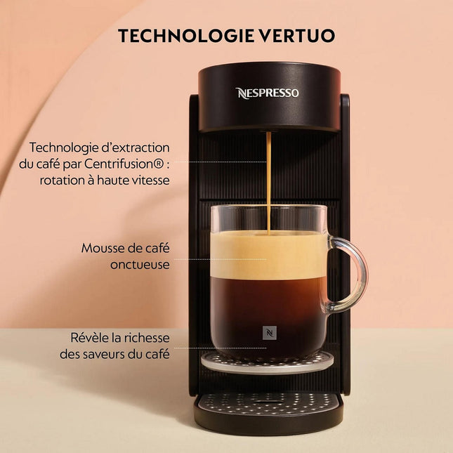 Cafetière à dosettes KRUPS VERTUO UP Noire YY5859FD