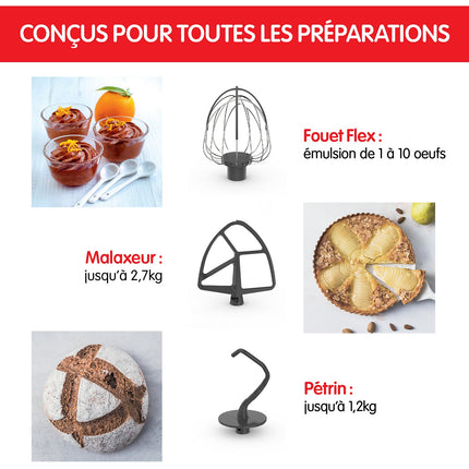 Robot pâtissier MOULINEX YY5172FG coach + balance