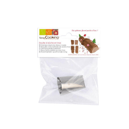 Douille à pâtisserie SCRAPCOOKING a buche en inox