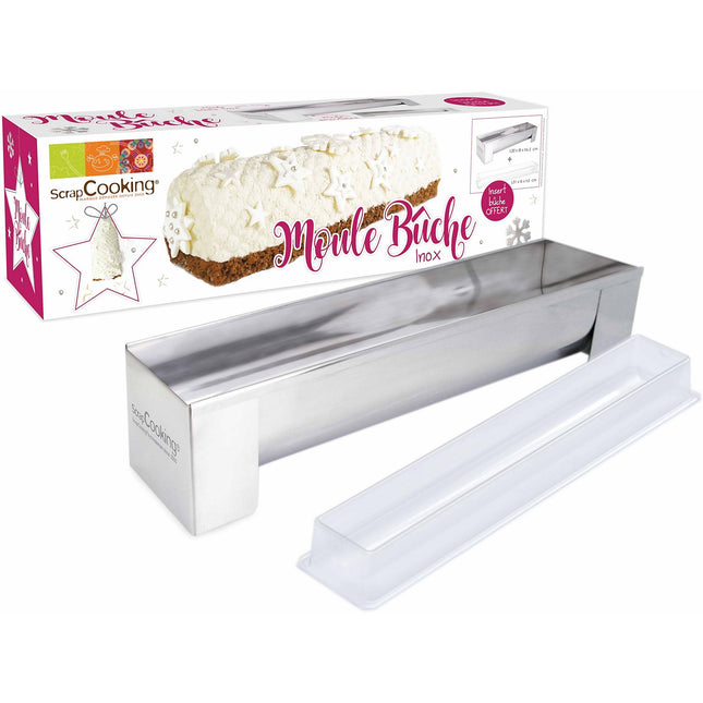 Moule à bûche SCRAPCOOKING inox buche et insert offert