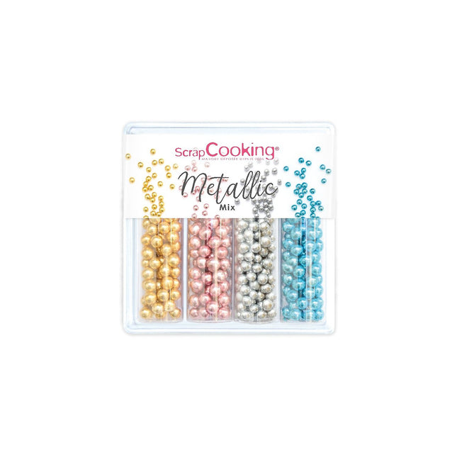 Sucre SCRAPCOOKING Metallic Mix décors sucrés 58 g
