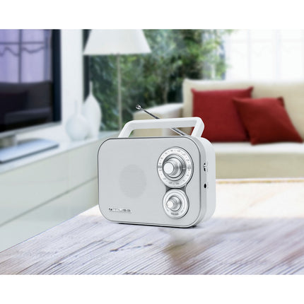 Radio FM MUSE M-051 RW blanche