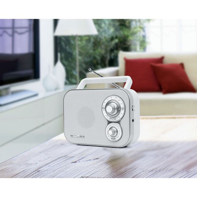 Radio FM MUSE M-051 RW blanche