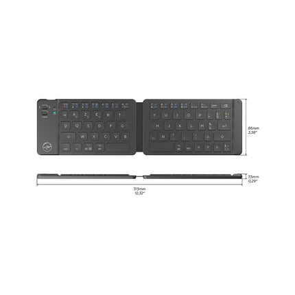 Clavier sans fil MOBILITY LAB Pliable Universel Bluetooth Noir
