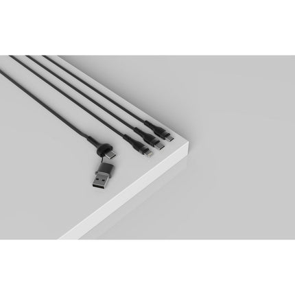 Câble trio MOBILITY LAB 3 en 2 Lightning micro USB USBC 1m tres