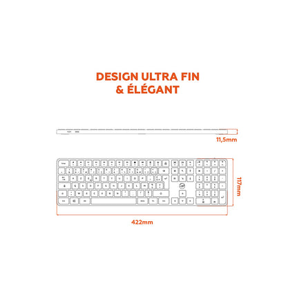 Clavier sans fil MOBILITY LAB KMP2000W