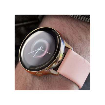 Bracelet IBROZ Samsung/Huawei SoftTouch 20mm blanc+rose