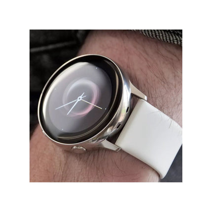 Bracelet IBROZ Samsung/Huawei SoftTouch 20mm blanc+rose