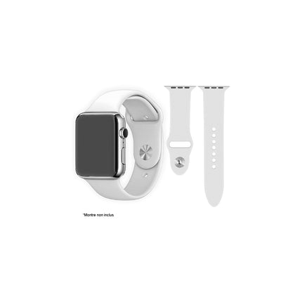 Bracelet IBROZ Apple Watch SoftTouch 42/44/45mm blanc
