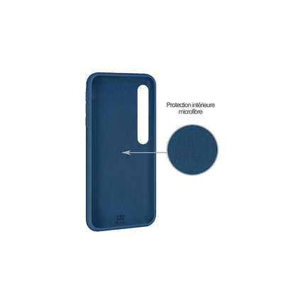 Coque IBROZ Xiaomi Mi 10 Pro Liquid Silicone bleu