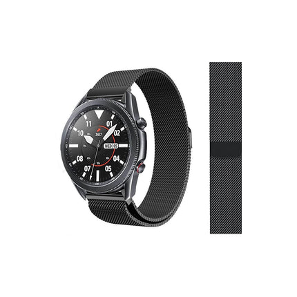Bracelet IBROZ Samsung/Huawei 20mm Maille noir