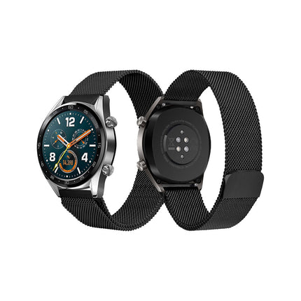 Bracelet IBROZ Samsung/Huawei 20mm Maille noir