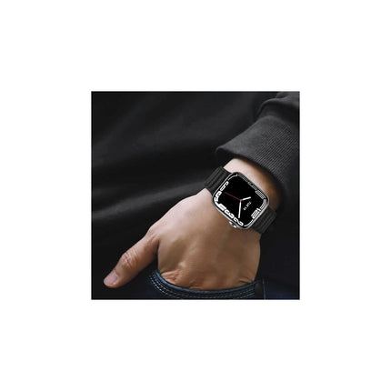 Bracelet IBROZ Apple Watch Cuir Loop 42/44/45mm noir