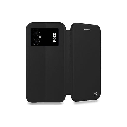 Etui IBROZ Xiaomi Poco M4 5G Cuir Noir