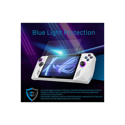 Protection écran IBROZ verre trempé Anti Blue pour ROG ALLY