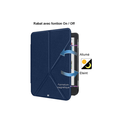 Etui IBROZ Origami Kobo Clara 2024 Bleu