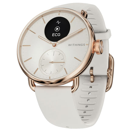 Montre santé WITHINGS ScanWatch 2 Rose Gold 38mm + bracelet milanese offert
