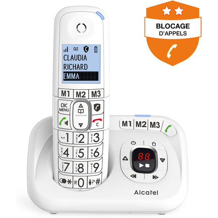 Téléphone sans fil ALCATEL XL785 Voice Blanc