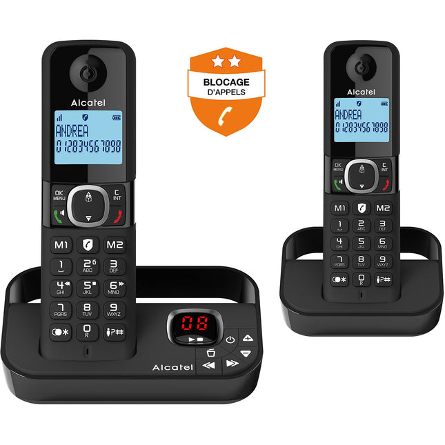 Téléphone sans fil ALCATEL F860 Voice Duo Noir