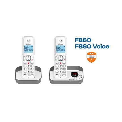 Téléphone sans fil ALCATEL F860 Voice Grey