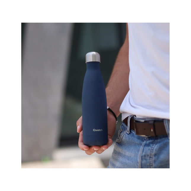 Bouteille isotherme QWETCH Granite bleu nuit 500 ml