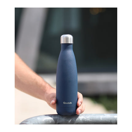 Bouteille isotherme QWETCH Granite bleu nuit 500 ml