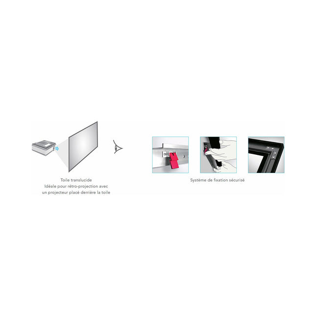 Ecran de projection LUMENE Movie Palace UHD 4K 270C VELVET