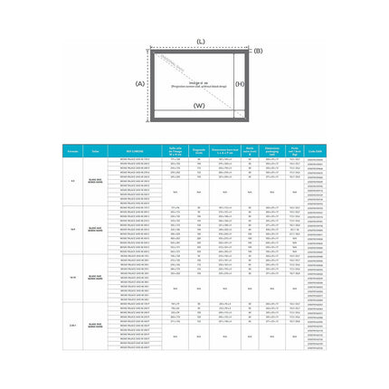Ecran de projection LUMENE Movie Palace UHD 4K 270C VELVET