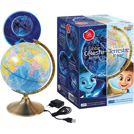 Globe terrestre BUKI Globe jour et nuit