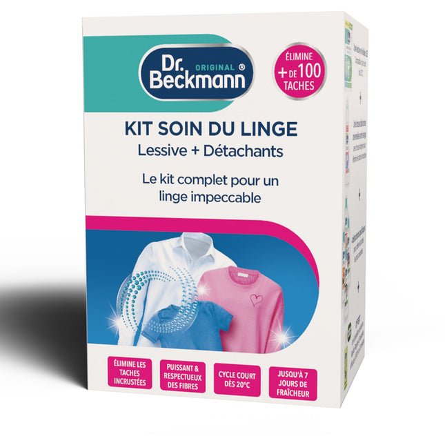 Détachant textile DR BECKMANN starter pack détachant + lessive