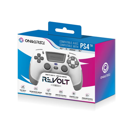 Manette ONIVERSE Sans fil Revolt Bluetooth Moon Blanche