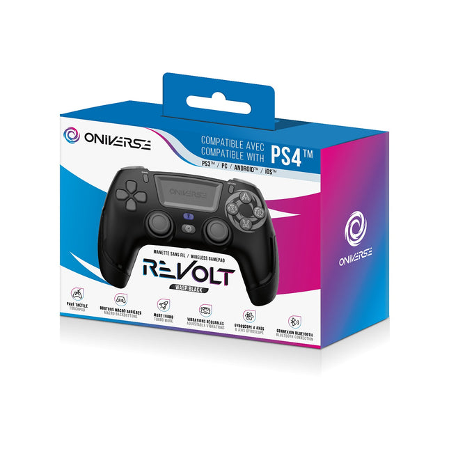 Manette ONIVERSE Sans fil Revolt Bluetooth Wasp Noir