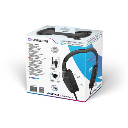 Casque gamer ONIVERSE Meteor Carbon Black