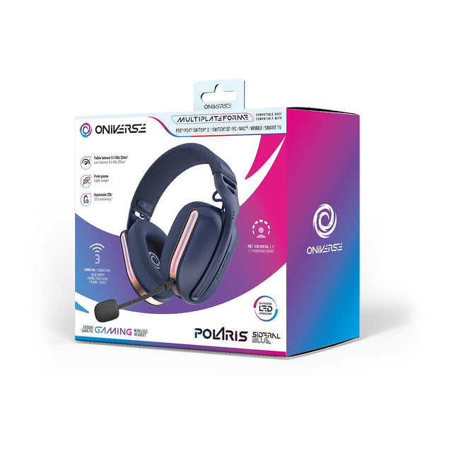 Casque gamer ONIVERSE Polaris Sideral Blue