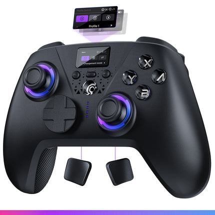 Manette ONIVERSE Aura avec Écran Sans fil Noire