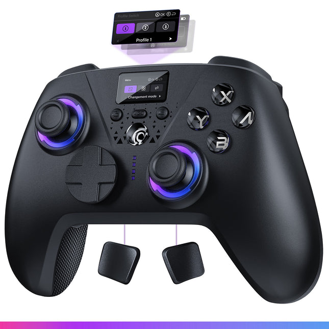 Manette ONIVERSE Aura avec Écran Sans fil Noire