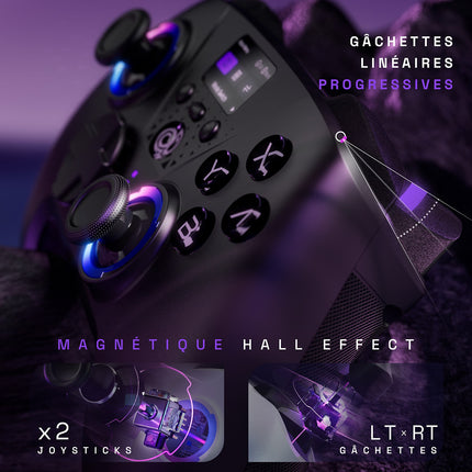 Manette ONIVERSE Aura avec Écran Sans fil Noire