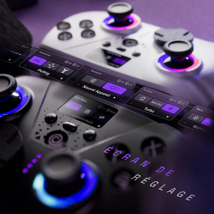 Manette ONIVERSE Aura avec Écran Sans fil Noire