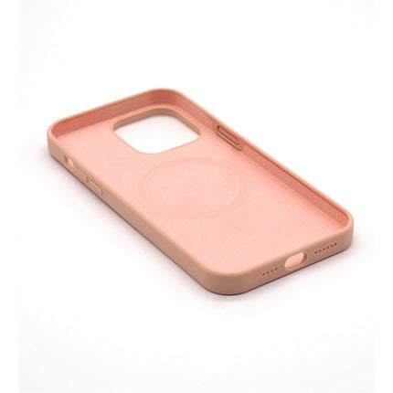 Coque CASYX iPhone 14 Plus silicone Rose MagSafe