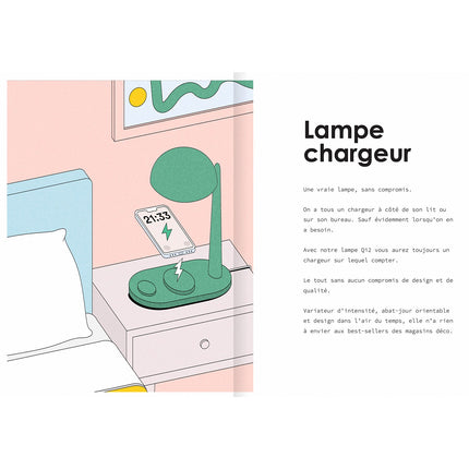 Chargeur CASYX Charge rapide Qi2 30 W bleu