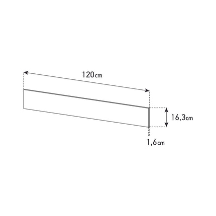Meuble TV MELICONI Alicante 120 cm blanc