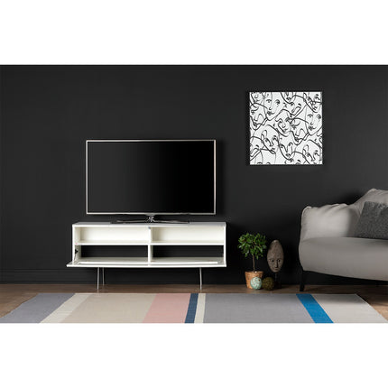 Meuble TV MELICONI Lorca 120 cm blanc