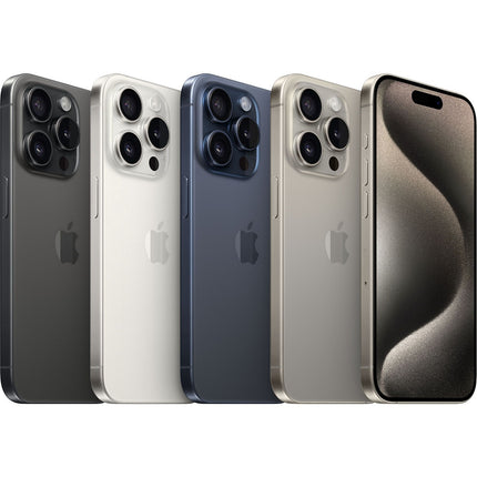 Smartphone APPLE iPhone 15 Pro 5G 128Go Titane Noir Excellent État avec Batterie Neuve - Reconditionné