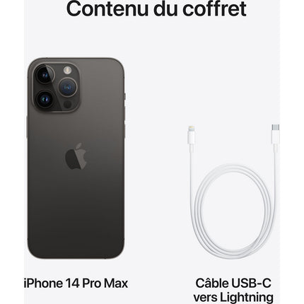 Smartphone APPLE iPhone 13 ProMaxNoir 256Go BatterieNeuve Reconditionné