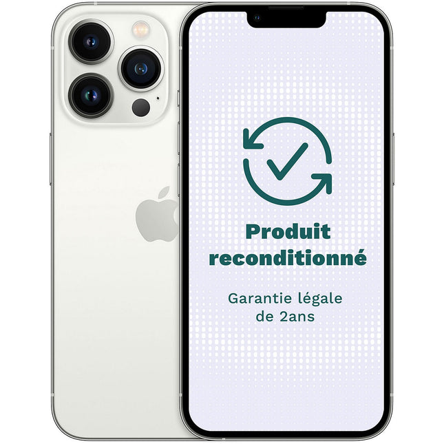 Smartphone APPLE iPhone 13 Pro Argent 256Go Excellent État avec Batterie Neuve