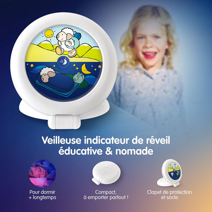 Réveil KID'SLEEP Globetrotteur Blanc